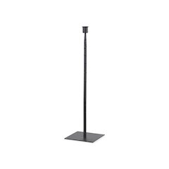 Porter 5.0L x 5.0W x 18.0H Medium Black Iron Candle Holder