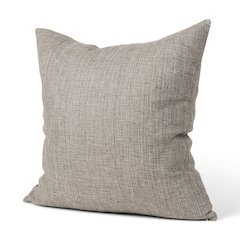 Jacklyn Grey Linen Square Decorative Pillow Cover
