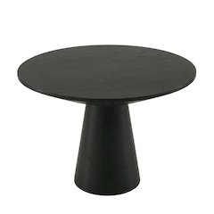 Round Pedestal Dining Table, Contemporary Wood Style, Seats 4