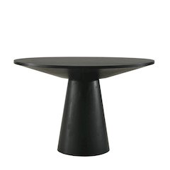 Rocco Contemporary Dining Set, Round Pedestal Table with 4 Chairs