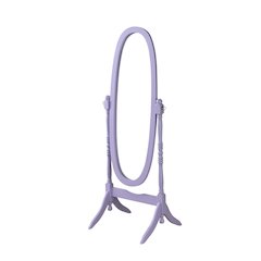 Traditional Queen Anna Style Wood Floor Cheval Mirror, Purple Finish