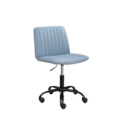 Masar Fabric Swivel Office Chair, Blue