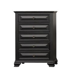 Renova Vintage Black 5-Drawer Chest