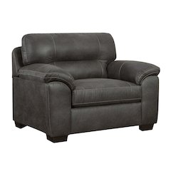 Tirana Contemporary Fabric Pillow-top Arm Chair in Sequoia Ash