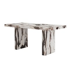 Cavira Modern Faux Marble Counter Height Dining Table