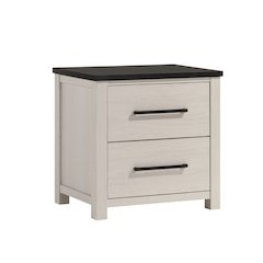Realynn 2-Drawer Bedroom Nightstand, Off-White Finish