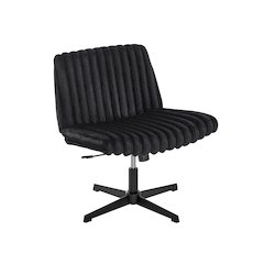 Blynn Adjustable Swivel Criss Cross Chair, Office Chair Vanity Chair