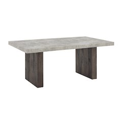 Sorlen Modern 72" Dining Table with 3D Faux Concrete Top