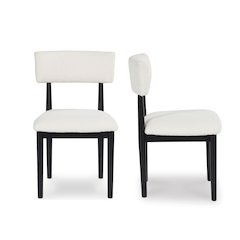 Ellis Boucle Upholstered Dining Chairs, Set of 2