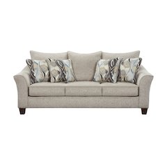 Camero Platinum Fabric Pillowback Sofa