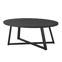 Modern Harmony Wood Oval Coffee Table