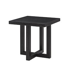 Luno Contemporary End Table, Black
