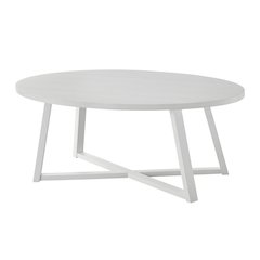 Modern Harmony Wood Oval Coffee Table