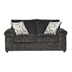 Nason Wide Wale Corduroy Loveseat, Charcoal