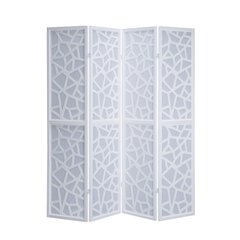 Giyano White 4 Panel Screen Room Divider