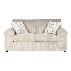 Nason Wide Wale Corduroy Loveseat, Parchment