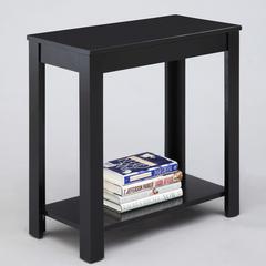 24"H Black Chairside Table