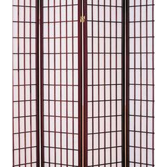 4-Panel Room Divider - Cherry