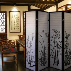 4-Panel Room Divider - Floral