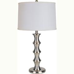 29.5" Metal Table Lamp - Satin Nickel