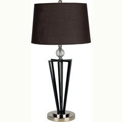 28" Crystal Ball Table Lamp - Black