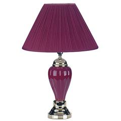 27" Ceramic Table Lamp - Burgundy