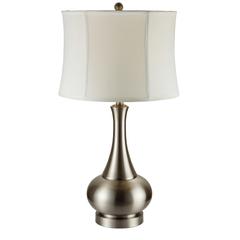 30" Brushed Silver Urn Table Lamp