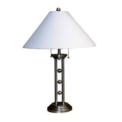 Metal Table Lamp - Silvertone