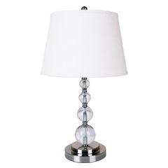 Crystal Table Lamp - Chrome