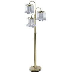 63"H Polished Brass Finish Floor Lamp