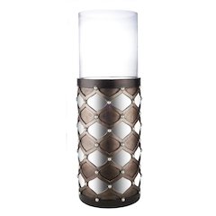 31"H Arabesque Mirror Floor Candleholder