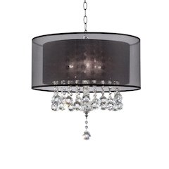 19" Effleurer Crystal Ceiling Lamp