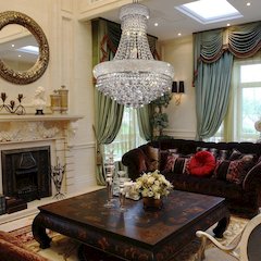 26"In Adagio Empire Crystal 12-Lights Led Hard-Wired Ceiling Lamp