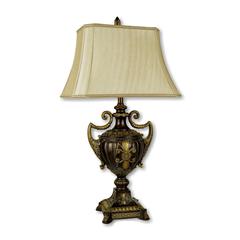 30" Urn-Shape Table Lamp - Antique Gold