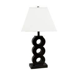 30"H Three Ring Chocolate Table Lamp