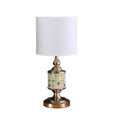 23" LAYLA ROSE GOLD BOHEMIAN GLASS MOSAIC MODERN TABLE LAMP