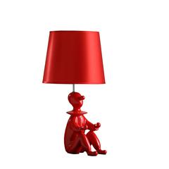 21.25" In Red Modern Clown Phone Holder Resin Table Lamp