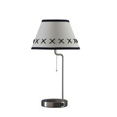 20" In Shelby Modern Craft Table Lamp W/ Usb/Charging Station