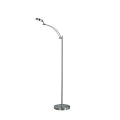 54" in TINSLEY SILVER INTEGRATED LED TASK FLOOR LAMP
