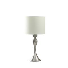 24.5" in BAILEY BRUSHED SILVER MODERN CANDLESTICK METAL TABLE LAMP