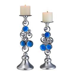 14"/16"H Just Dazzle Candleholder Set, Set of 2