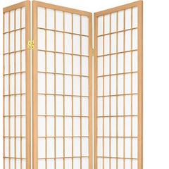 3-Panel Room Divider - Natural