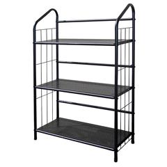 3 Tier Metal Book Shelf - Black