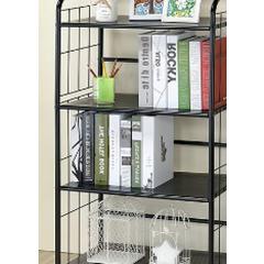 4 Tier Metal Book Shelf - Black