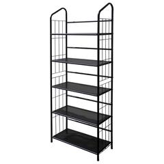 5 Tier Metal Book Shelf - Black