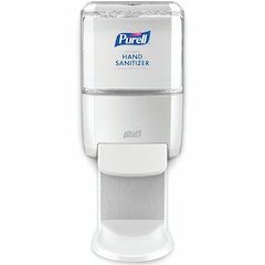 PURELL&reg; ES4 Hand Sanitizer Dispenser, Push-Style - Manual - 1.27 quart Capacity - Locking Mechanism, Durable, Wall Mountable - White - 1 Each