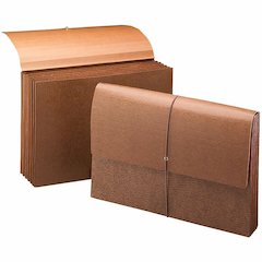 Smead Legal Recycled File Wallet - 8 1/2" x 14" - 5 1/4" Expansion - 6 Pocket - Redrope - Flap, Reinforced, Elastic Closure - 30% Recycled - 1 Each