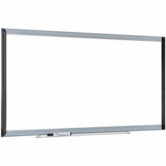 Lorell Signature Series Magnetic Dry-erase Markerboard - 72" (6 ft) Width x 48" (4 ft) Height - Coated Steel Surface - Silver, Ebony Frame - Magnetic - 1 Each