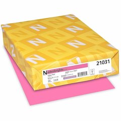 Astrobrights Colored Paper - Letter - 8 1/2" x 11" - 24 lb Basis Weight - Acid-free, Lignin-free - Pulsar Pink - 500 Sheets - 500 / Pack