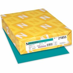 Astrobrights Color Card Stock - Terrestrial Teal - Letter - 8 1/2" x 11" - 65 lb Basis Weight - Green Seal - Acid-free, Lignin-free - Terrestrial Teal - 1 Pack